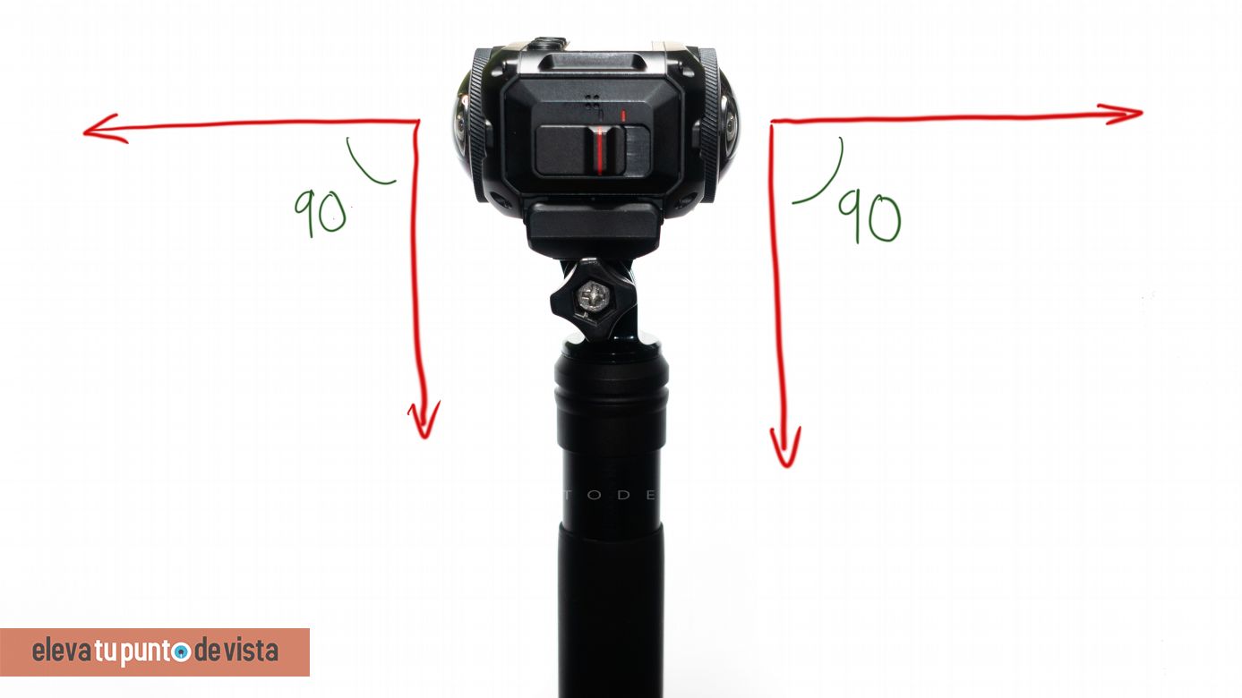 Cómo colocar una cámara 360 grados para grabar video
