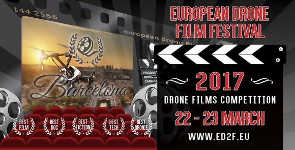 Cartel oficial European Drone Film Festival 2017
