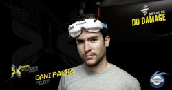 Dani Pacha preparado para las carreras de drones
